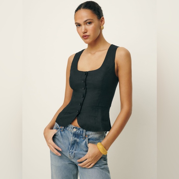 Reformation Tops - Reformation Delanie Linen Top